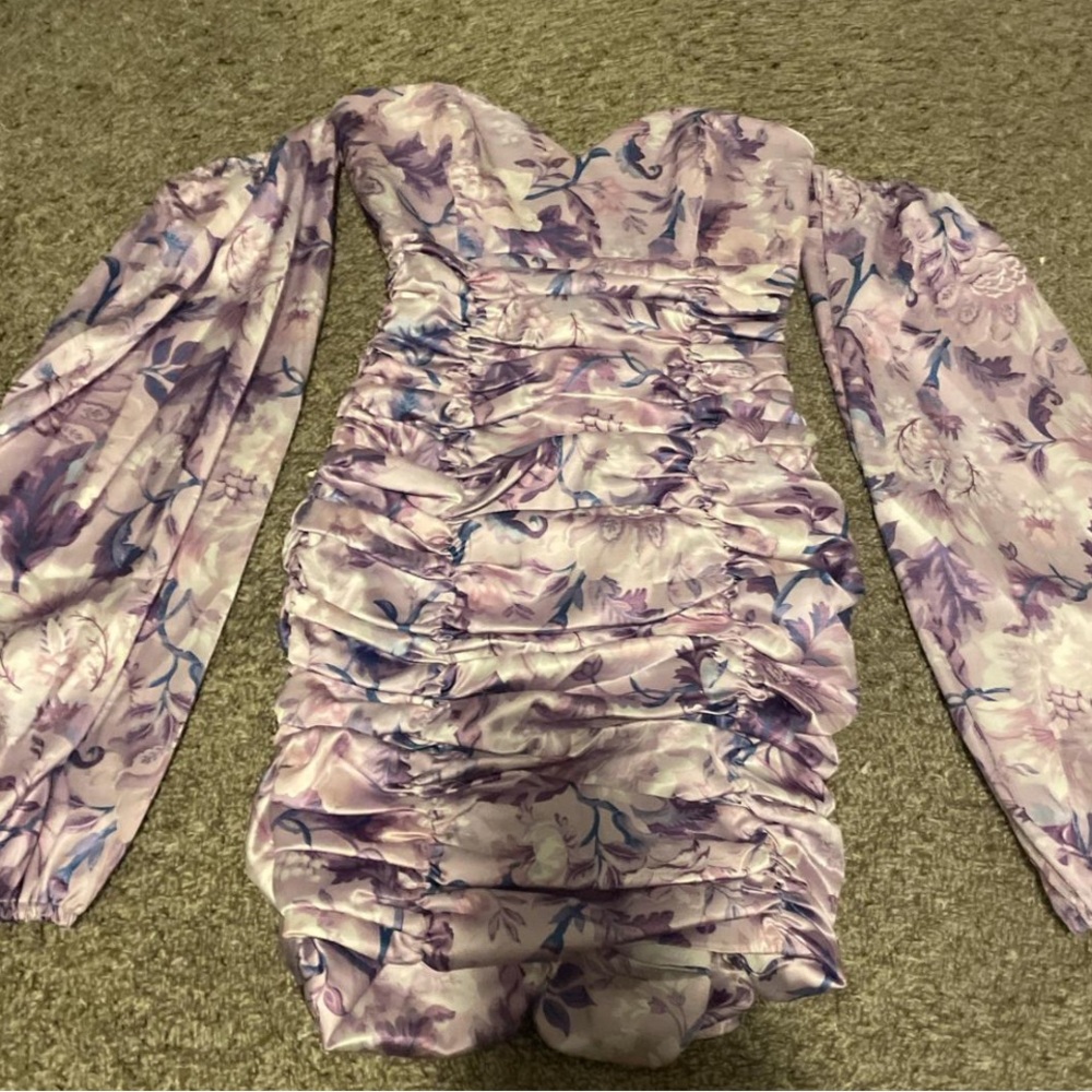 Away White and Purple Dress